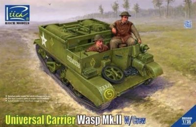 RIICH MODELS Maquette Riich Universal Carrier Wasp Mk.II avec &eacute;quipage- 1/35 - Maq