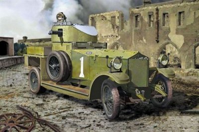  Maquette Roden Automitrailleuse R-R avec design de 1914- 1/35 - Maque