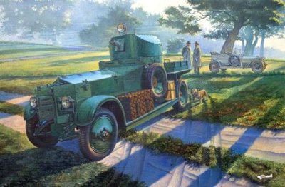  Maquette Roden Automitrailleuse Rouleaux-Royce Mk.1 mod&egrave;le 1920- 1/35