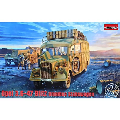 RODEN Maquette  Opel Blitz Omnibus W39 Stabswagen- 1/35 - Maquette mil