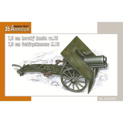 SPECIAL HOBBY Maquette Special Armour 75 mm Horsky kanon vz.15 (7,5 cm Gerbirgskanon
