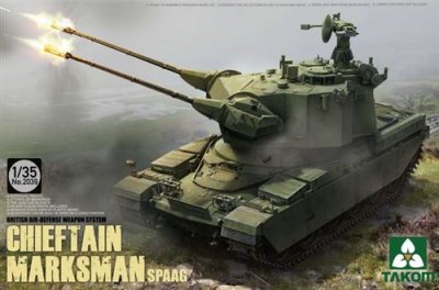 GENERIQUE Maquette Takom Chieftain Marksman SPAAGBritish automoteur Anti Gun Air