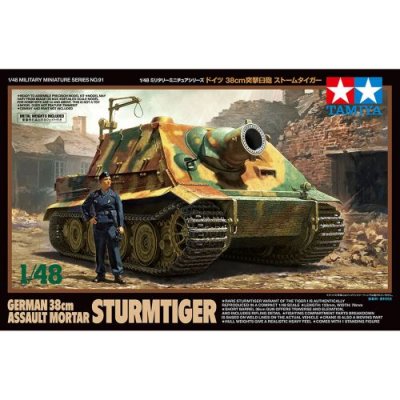 TAMIYA Maquette  38cm allemand Assault mortier Sturmtiger- 1/48 - Maqu