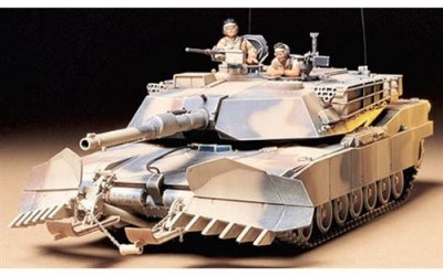 TAMIYA Maquette  M1A1 Abrams avec charrue &agrave; d&eacute;miner- 1/35 - Maquette m