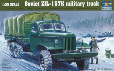  Maquette Trumpeter camion ZIL-157K sovi&eacute;tique 6 x 6- 1/35 - Maquette