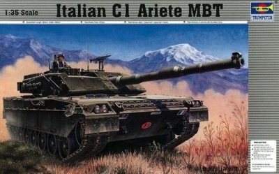 TRUMPETER Maquette  Char de bataille italien Ariete C-1 - 1/35 - Maque