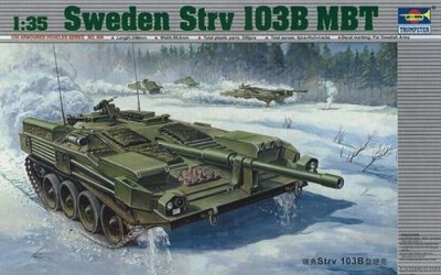 TRUMPETER Maquette  Char de bataille su&eacute;dois Strv 103B - 1/35 - Maquet