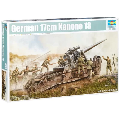 TRUMPETER Maquette  KANONE ALLEMAND 17CM 18- 1/35 - Maquette militaire