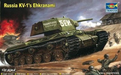TRUMPETER Maquette  KV-1 russe Ehkranami- 1/35 - Maquette militaire