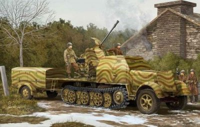 TRUMPETER Maquette  Sd.Kfz.7/2 3.7cm Flakvierling 43 - 1/35 - Maquette