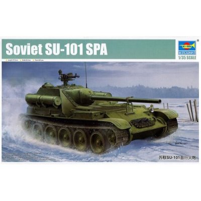 TRUMPETER Maquette  Sovi&eacute;tique SU-101 SPA- 1/35 - Maquette militaire
