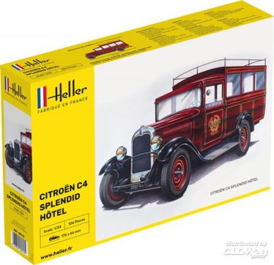 HELLER Maquette v&eacute;hicule utilitaire : citro&euml;n c4 splendid h&ocirc;tel