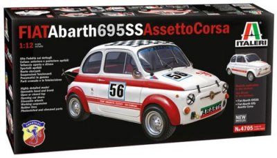 ITALERI Maquette voiture : FIAT Abarth 695SS Assetto Corsa aille Unique Coloris Unique