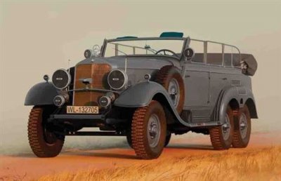 ICM Maquette Voiture Maquette Camion Typ G4 (kfz.21) Wwii German Staff Car