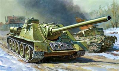 ZVEZDA Maquette  Canon automoteur Su-100- 1/100 - Maquette militaire