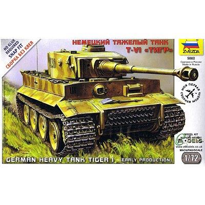 GSI CREOS Maquette Zvezda Char lourd allemand Tigre I (production pr&eacute;coce)-1/72