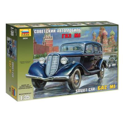 ZVEZDA Maquette  GAZ M1 voiture sovi&eacute;tique- 1/35 - Maquette militaire