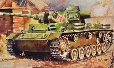 ZVEZDA Maquette  Panzer III Lance Flamme - 1/100 - Maquette militaire