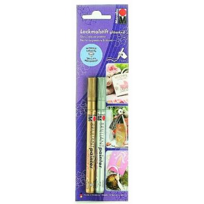 MARABU  feutre de peinture brilliant painter, blister de 2 mr012100080