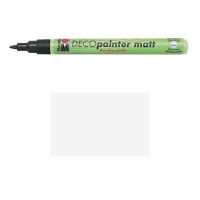 GENERIQUE MARABU Marqueur acrylique ""Deco Painter matt"" Pte Ogive 1-2mm Blanc