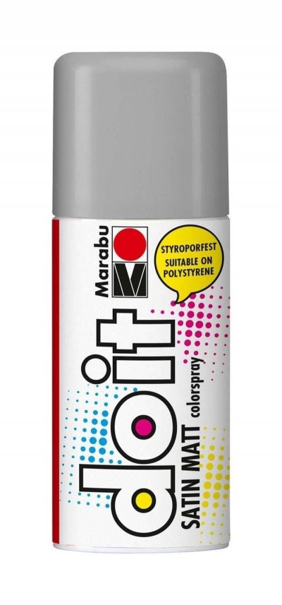 MARABU  Peinture Satin&eacute;e En Bombe -  Do It 150 Ml - Gris Pierre