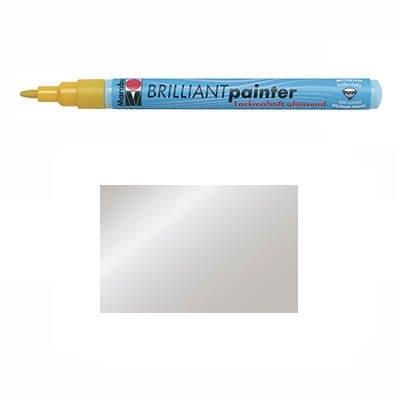 MANUTAN Marabu Pochoir Motif 082&nbsp;1/2&nbsp;mm Peintre brillant, argent