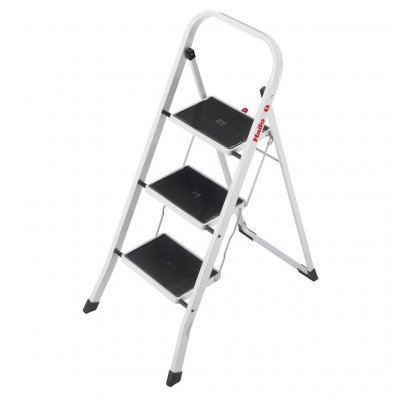 HAILO Marche pied 3 marches pliable antid&eacute;rapant en acier  K20