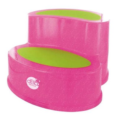 DBB REMOND Marche pied enfant antid&eacute;rapant rose paillet&eacute; - 