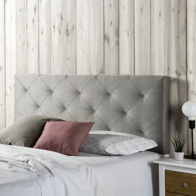 MARCKONFORT  T&Ecirc;TE DE LIT MILAN 90X60 GRIS