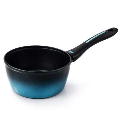 BRIEBE MARE Casserole Induction en Acier Forg&eacute; 16 cm, Antiadh&eacute;sif sans PFOA, Tous Feux Mare Bleu