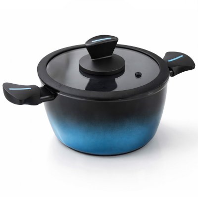 BRIEBE MARE Faitout Induction en Acier Forg&eacute; 20 cm, Antiadh&eacute;sif sans PFOA, Tous Feux Mare 