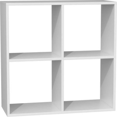 MARION - &Eacute;tag&egrave;re casier fonctionnelle biblioth&egrave;que Blanc