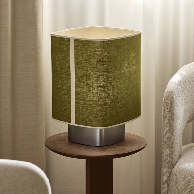 MARKET SET  Lampe &agrave; poser Dolce, vert avocat, lin, E27