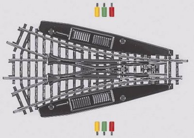 MARKLIN M&auml;rklin - 2270 - Mod&eacute;lisme Ferroviaire - Rail - Aiguillage - Triple - R424,6 mm