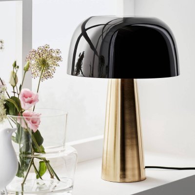 MARKSLOJD  BLANCA Blanca Dome Lampe de Table 1 Lumi&egrave;re Bronze, Noir
