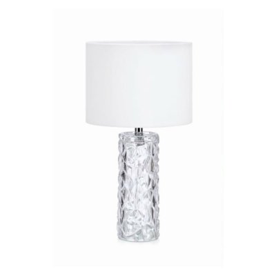 MARKSLOJD Marksl&ouml;jd Lampe &agrave; poser Madame blanche, abat-jour en tissu