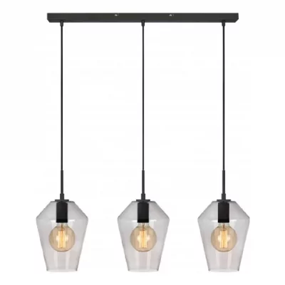 MARKSLOJD  Retro - Plafonnier &Agrave; 3 Barres Lumineuses Noir, E27