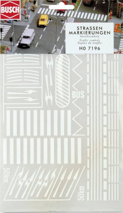 BUSCH Marquages de route  7196 H0 1 set