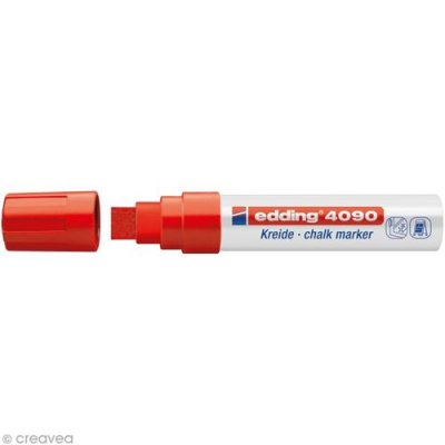 EDDING Marqueur craie  4090 Rouge 4-15 mm -  - couleur variant