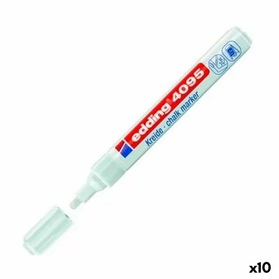 EDDING Marqueur craie  E 4095 - pointe ogive 2-4mm - blanc
