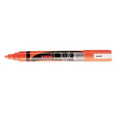 UNIB Marqueur craie all Chalkmarker- pointe ogive moyenne - orange fluo