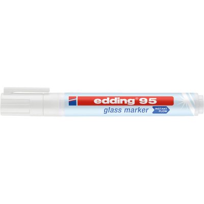 EDDING Marqueur de verre  - blanc - pointe ronde 1,5-3 mm - par pi&egrave;ce
