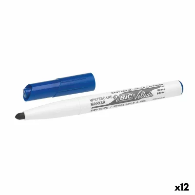 BIC Marqueur Effa&ccedil;able Sec Velleda Encrcol.:bleu Trait L:1.5 Mm
