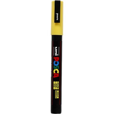 POSCA Marqueur gouache  pointe fine ogive jaune