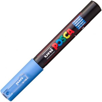 POSCA Marqueur PC-1MC bleu ciel pointe extra-fine conique