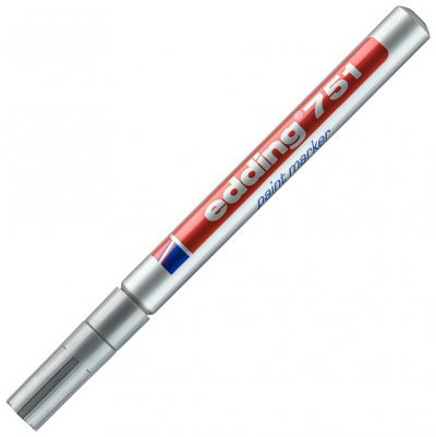 EDDING Marqueur peinture permanent  - pointe ogive - argent