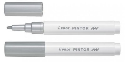 PLOT Marqueur peinture Pilot Pintor - pointe fine - argent