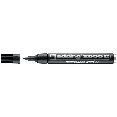 EDDING Marqueur Permanent E2000c Noir Pointe Ogi Ve
