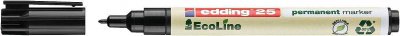 EDDING Marqueur permanent  25 Ecoline pointe ogive 1 mm - Noir