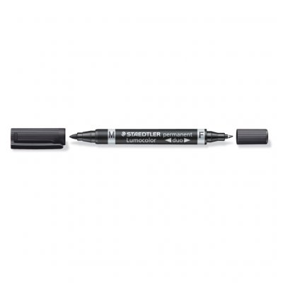 STAEDTLER Marqueur permanent - Lumocolor -  - Double &eacute;criture - Noir